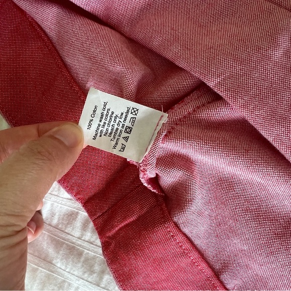 J. Crew Oxford Nantucket Ruffle Pencil Skirt in Pink and Red, 12 - Picture 11 of 13